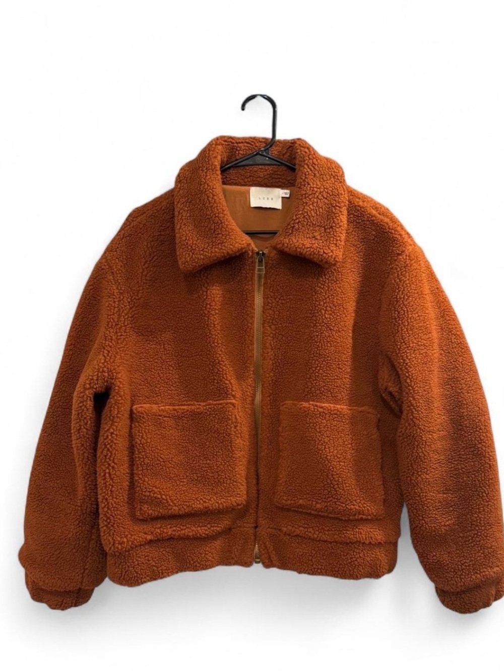Lush Rust Teddy Jacket